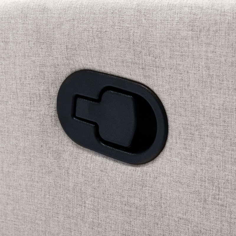 Fauteuil inclinable et pivotant Glider, Lin brun clair