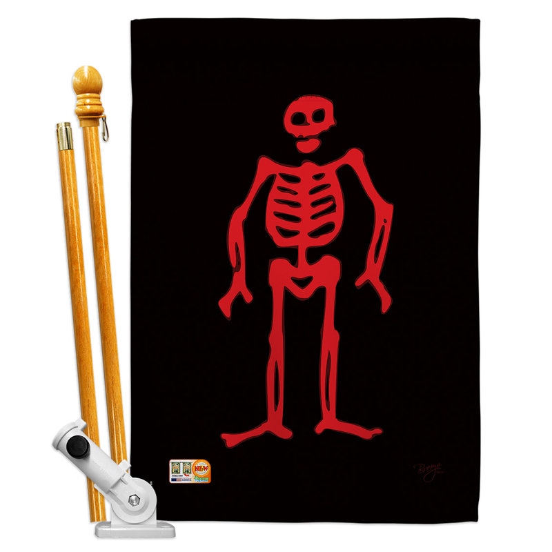 40 x 28 po à 2 faces à faible piratage edward ensemble de drapeau