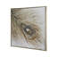 Plume de paon, peinture sur toile encadrée