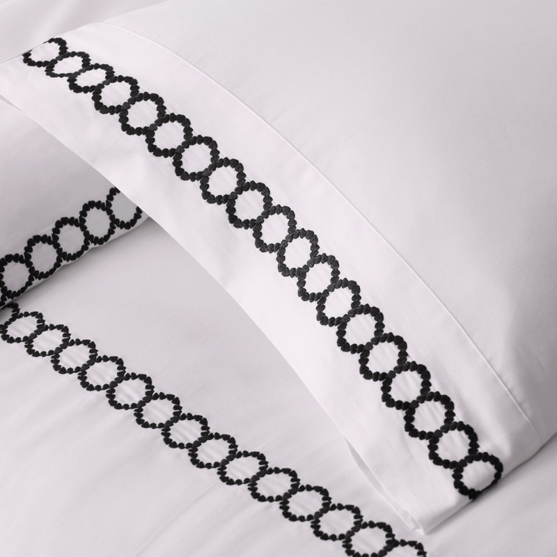 Clean Design Home 100% Cotton 400 Thread Count Down Alternative Comforter Set, Full/Queen Comforter + 2 Standard Shams