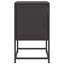 Ensemble de 2 tables de chevet vidaXL en acier noir 14,2 po x 15,4 po x 23,8 po-1412493098