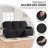 Wald 3 Seats Jacquard Recliner Chair Covers Furniture Protector Recliner Slipcovers With Elastic Bottom For Kids Pets-1282451967