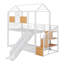 Lit superposé en métal avec glissière et escalier de rangement-1925749858