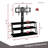 Black Tempered Glass Tv Stand With Multi Adjustment For 32 - 65 Inch Tvs Multi-Functional Options And Practicality