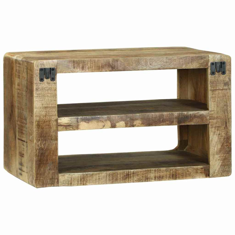 Unfinished TV Stand, 36cm H x 60cm L x 32cm W, Brown