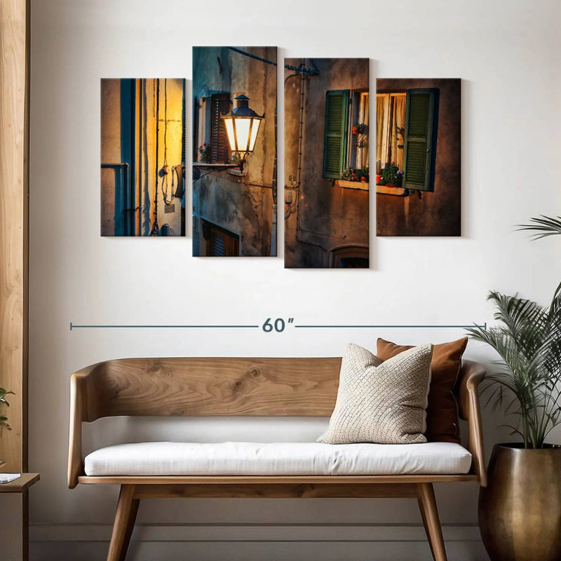 Lampe de rue Lilie la nuit, H 32 po x l 52 po