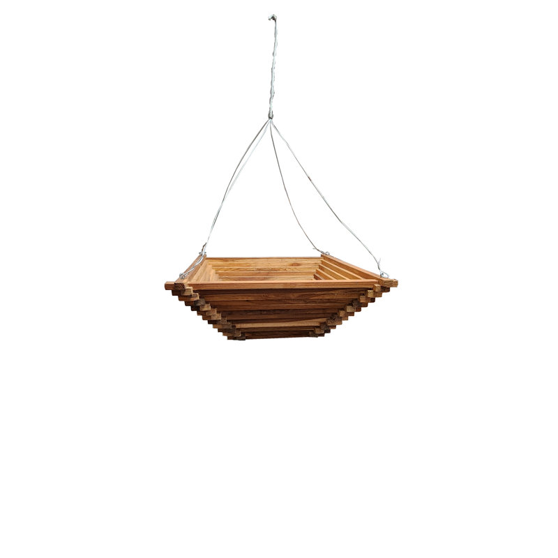 Jardinière suspendue, H 7 po x l 18 po x P 18 po