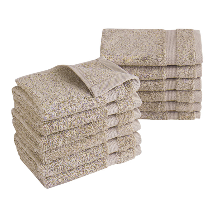 Essuie-mains Agathon 100% coton, Taupe