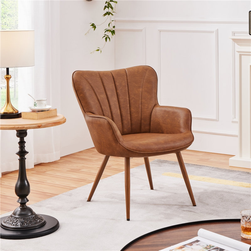 Faux Leather Armchair