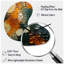 «Hardedge Art Earthy Euphony VI», horloge murale en métal de forme irrégulière-105565122