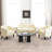 Oscar 29" W Stain Resistant Faux Leather Tufted Barrel Chair-657718041