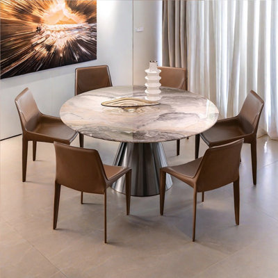 Modern Round Marble Dining Table