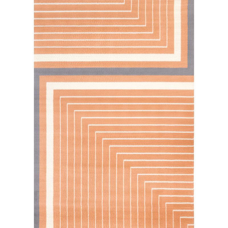 Tapis crème / bleu Fresno, Rectangle 7 pi 9 po x 10 pi 6 po