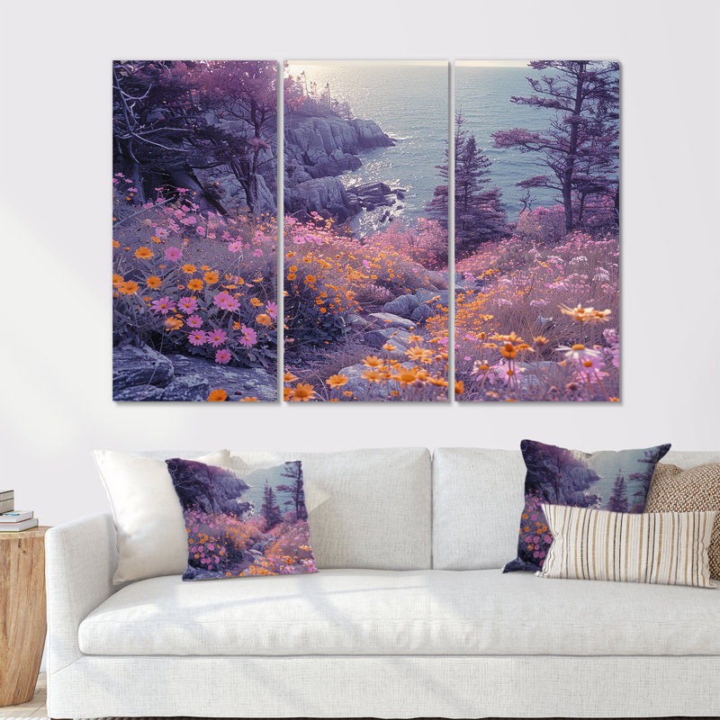 Cavitt - ensemble de reproduction d'art mural côtier, Toile tendue, H 40 po x l 60 po x P 1 po