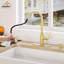 Willow Single-Handle Pull Down Sprayer Kitchen Faucet with Infrared Sensor, Soap Dispenser and Deck Plate-76655478