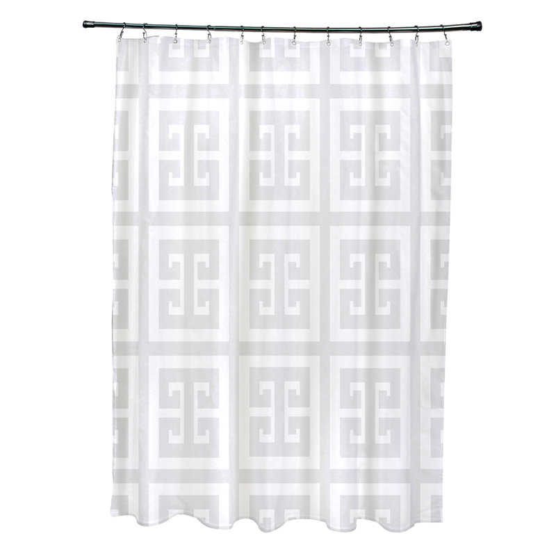 Rideau de douche simple Caleb-James, Paloma