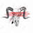 Aries Skull with Feather - Red Livingroom Poly Twill Throw