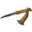 Early 20Th Century Handmade Babylonian-Patterned Brass Dagger