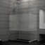 Porte de douche à charnière sans cadre 40,5 "x 72" avec technologie Clear Max Unidoor Plus-1271368214