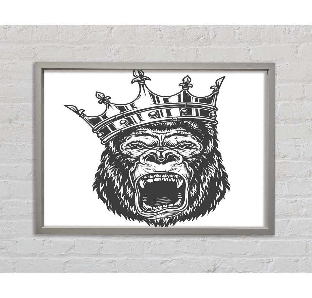 King Kong Crown Gerahmter Druck