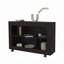 Console en mélamine avec rangement ouvert Wengue