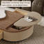 Table basse en cuir 47,24 po
