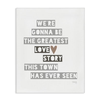 Greatest Love Story Canvas Wall Art by Marla Rae