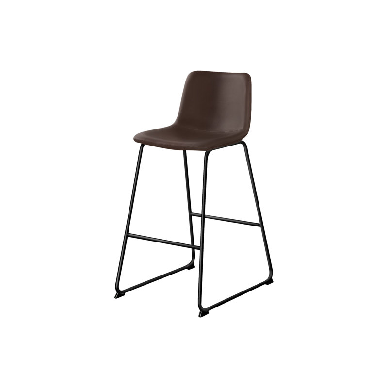 Chaise de bureau moderne, hauteur de bar, Brun, Noir, noir, noir, noir