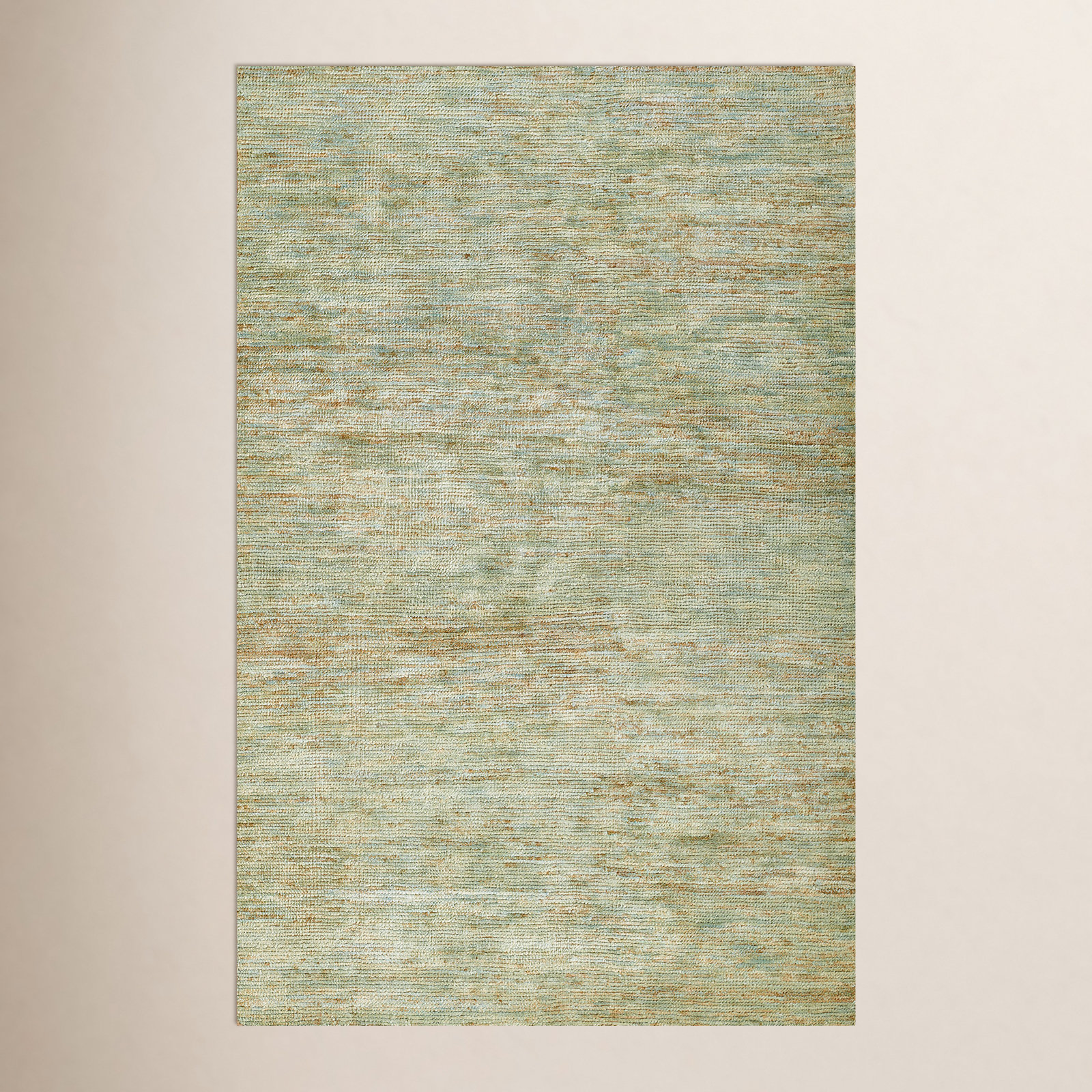 Sarina Handmade Green Rug, Rectangle 9' x 12'