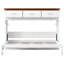 Lit escamotable blanc simple avec 3 tiroirs et tablettes de rangement - Lit mural peu encombrant pour les petites pièces