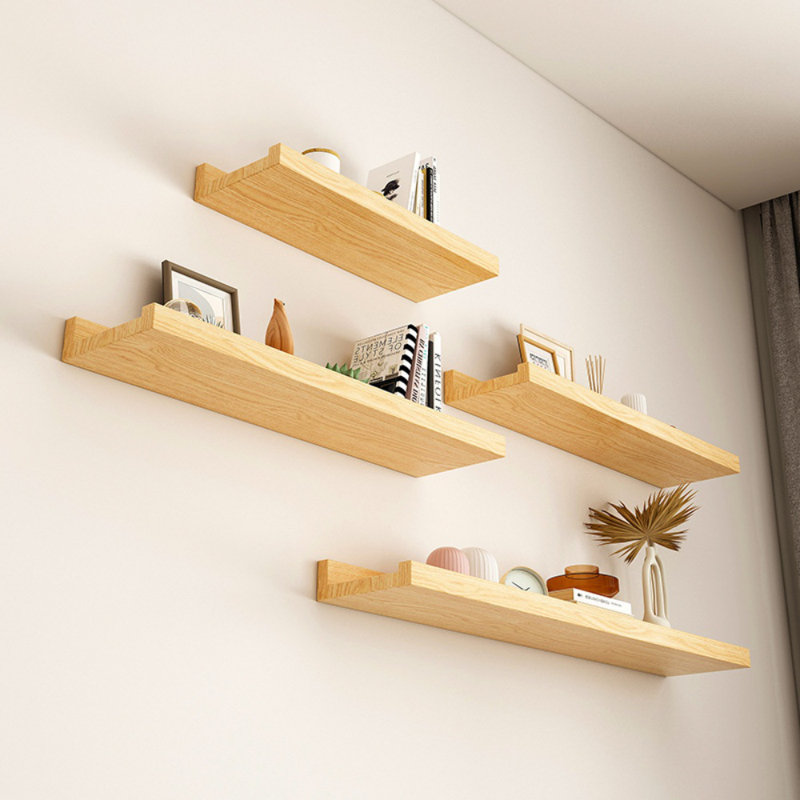 Solid Wood Floating Shelf, Natural