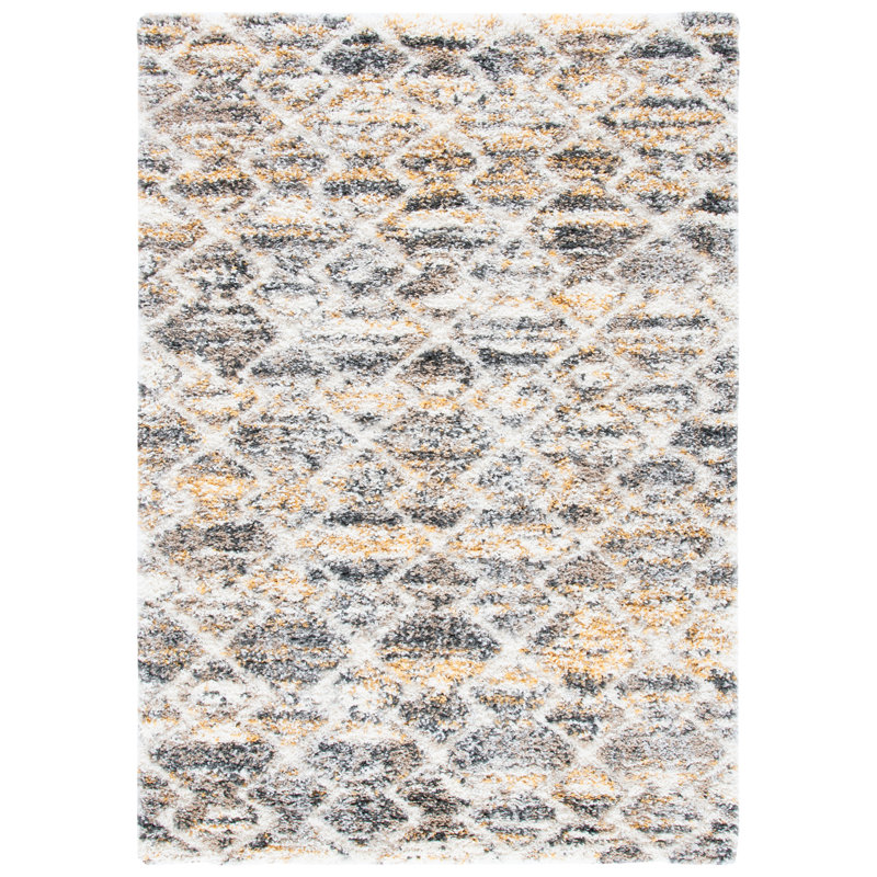 Tapis ivoire / gris Duffield, Rectangle 9 pi x 12 pi