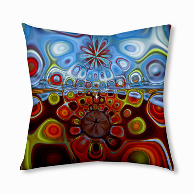 Abstract Reversible Throw Pillow