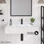 Lavabo mural en marbre blanc 36 po Avancer