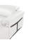 Canapé modulaire blanc en forme de L en cuir italien 8 pièces faisant face à la droite avec 2 fauteuils inclinables électriques et appuis-tête réglables-236091220