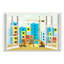 Art sur toile, "Fontanez City Construction Window"-688925714