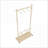 Coat Rack, Solid Wood with 6 Hangers, Space-Saving, Adjustable Shelf &amp; Wheels | Old Pine | Wood