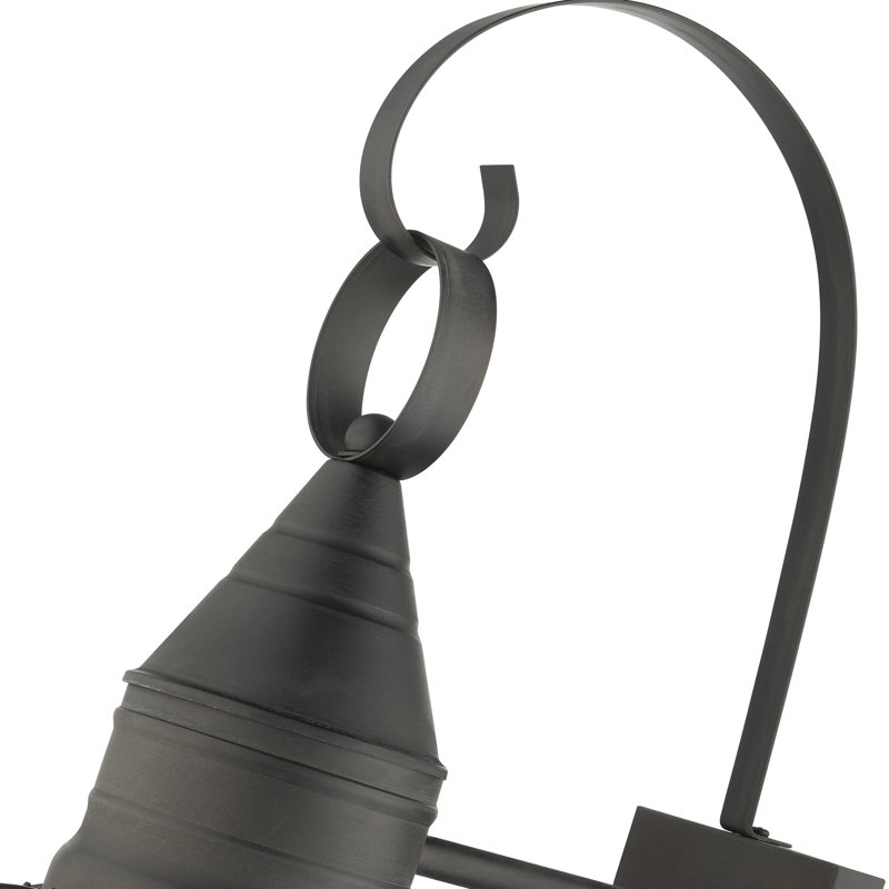 Lanterne murale d'extérieur H 20,5 po Aster, Gris anthracite