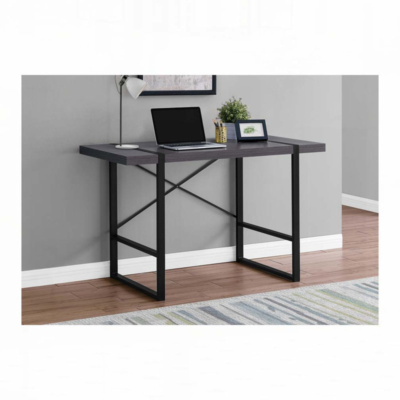Home Office Computer Desk, Gray/Black
