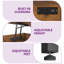Table basse à plateau relevable avec lumière-1293134677