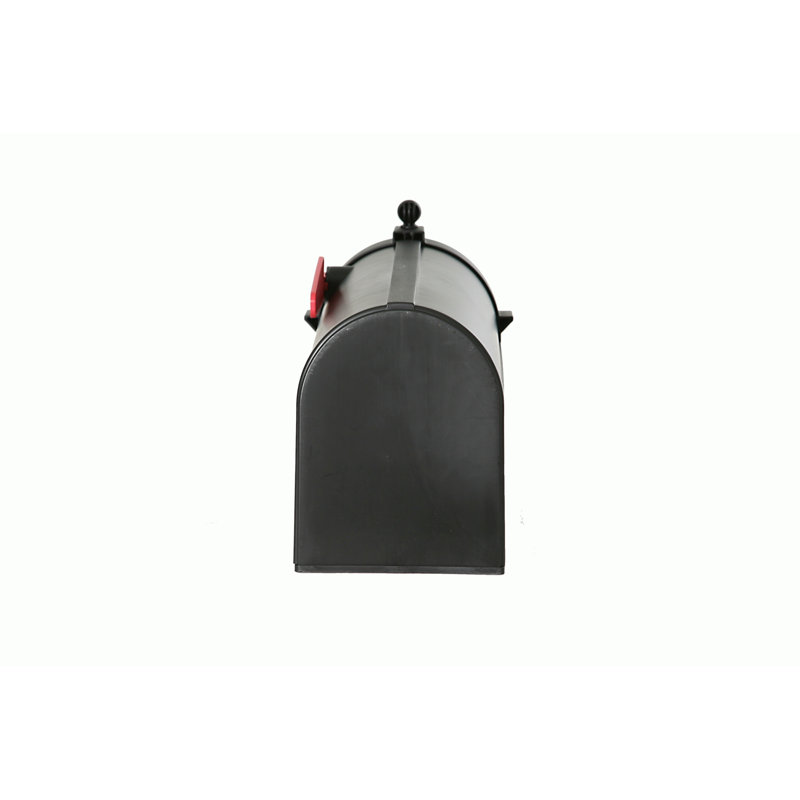 Ambrose Post Mounted Mailbox, Black