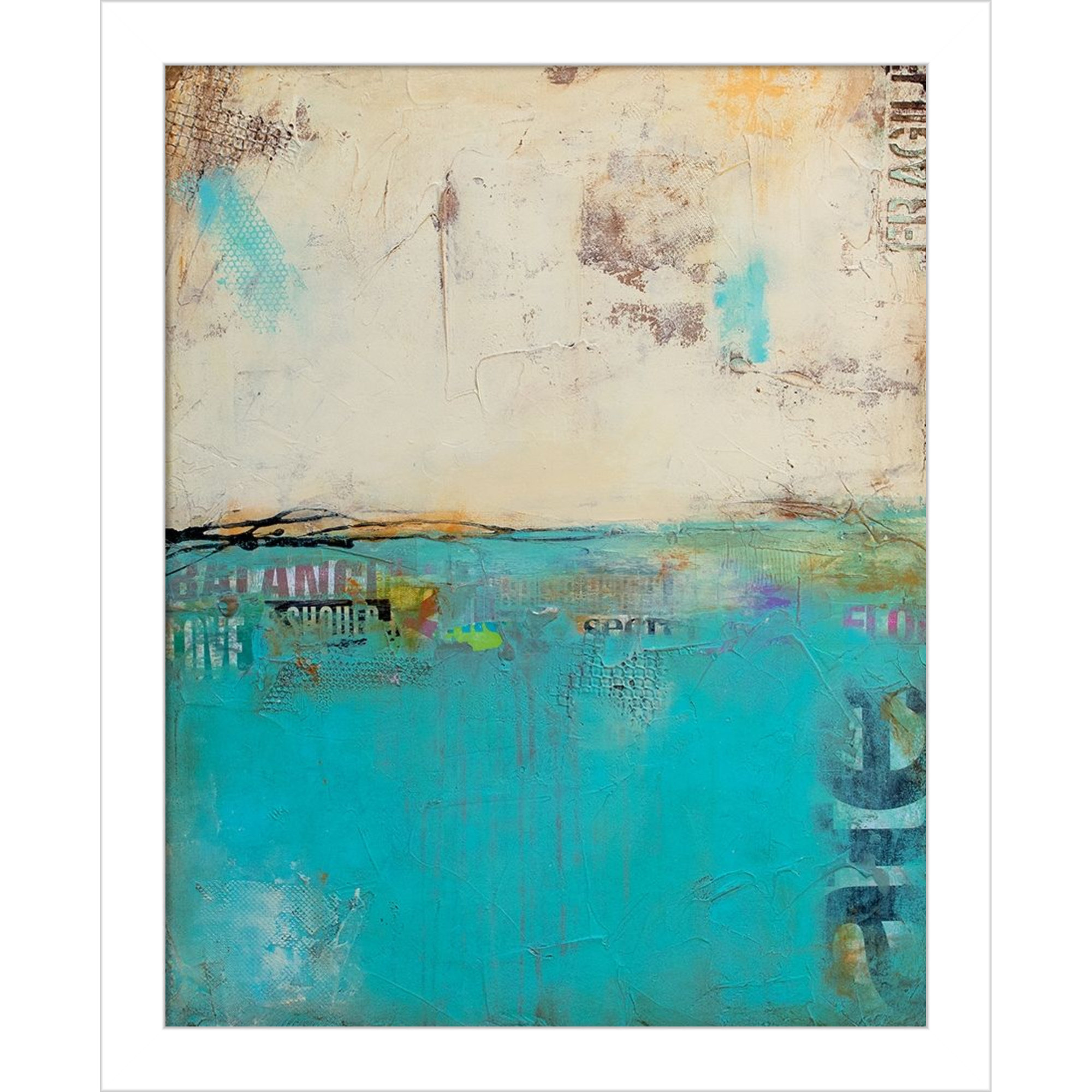 Urban Edge by Mauro Wood Framed Wall Art Print, 13" H x 11" W, White
