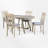Drida Extendable Dining Set-1527596559-1527596556