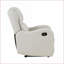 Recliners Tab Pull Reclining Chair with Faux Leather Upholstery | Taupe | Solid Wood Frame
