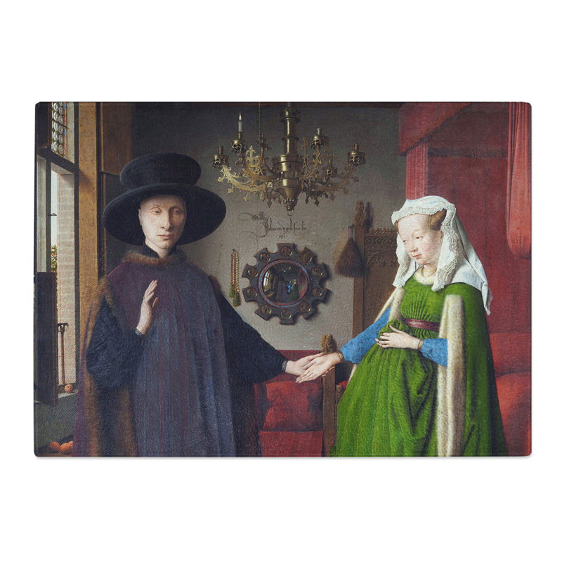 Arnolfini Portrait by Jan Van Eyck Chopping Board, 0.4cm H x 20cm W x 29cm L