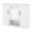 Armoire de rangement murale 36 po, armoire à pharmacie murale avec tablettes ouvertes, armoire à miroir avec 3 portes-474552434