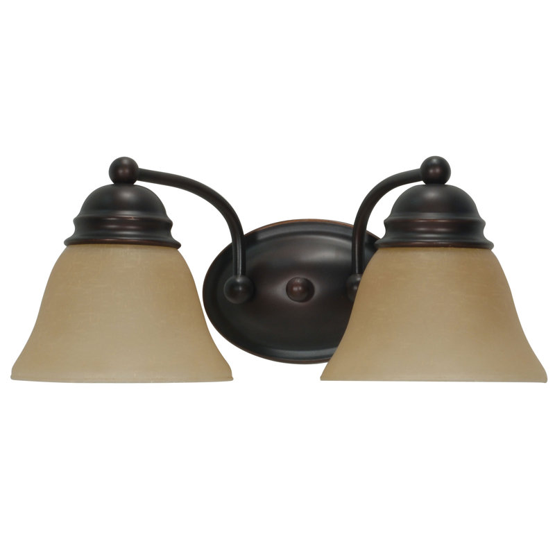Éclairage pour salle de bain 2 lumières à intensité variable Bronze Charmaine, 100 watts