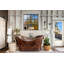 67" Hammered Copper Double Slipper Bathtub With Rings-99023269