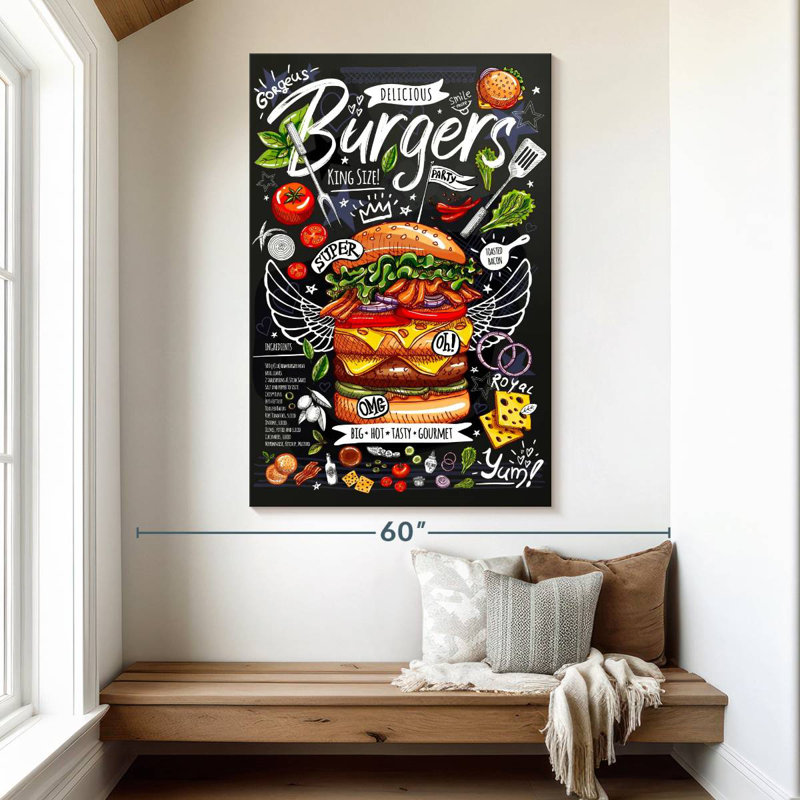 Yarlin King Size Burger, 51" H x 34" W
