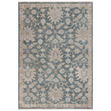 Oriental Hand-Knotted Blue / Beige Area Rug